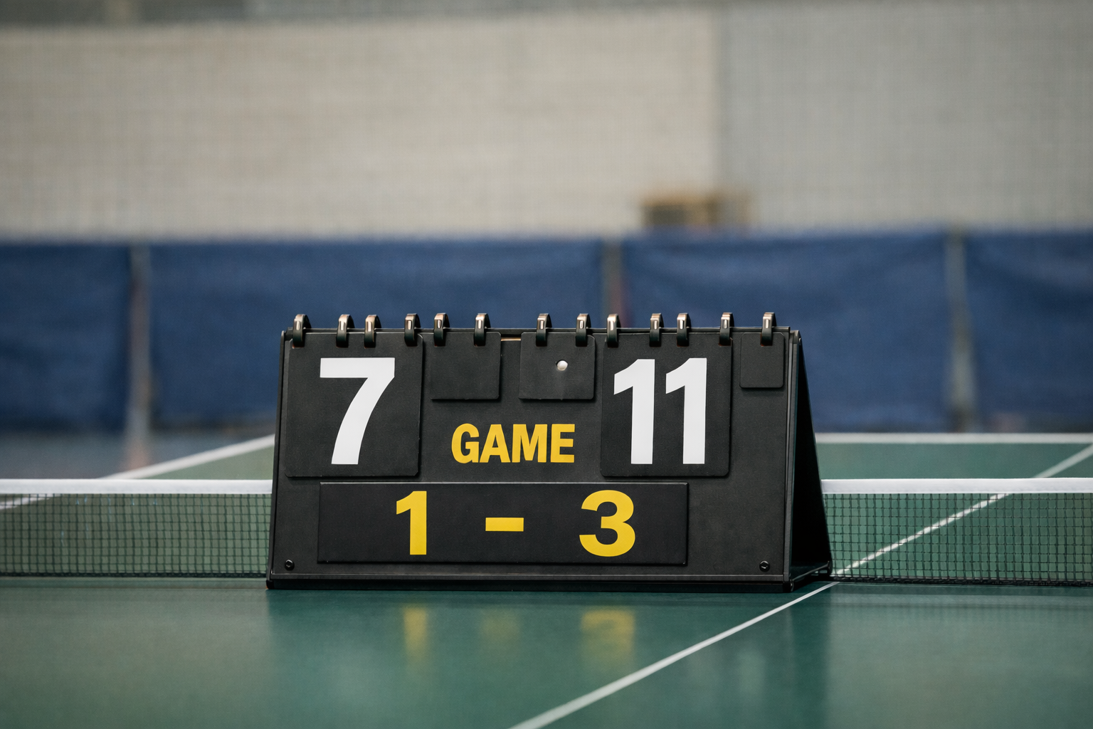 Table tennis scoreboard